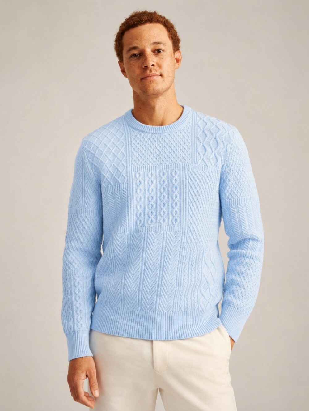 $159 BONOBOS Wool Cable Crew Neck Sweater